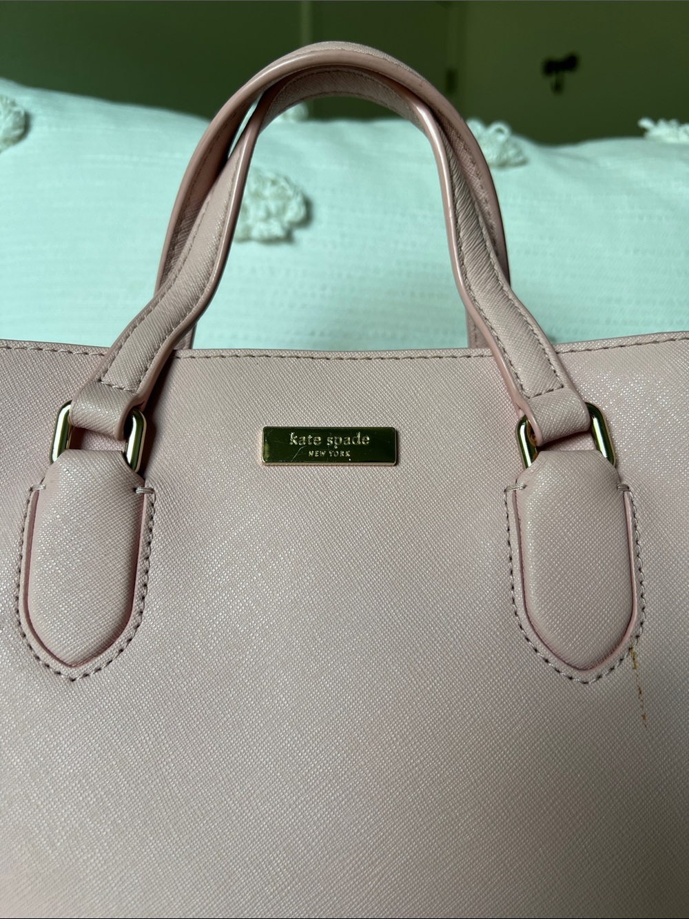 kate spade Blush Pink Saffiano Satchel with Strap - Picture 2 of 16